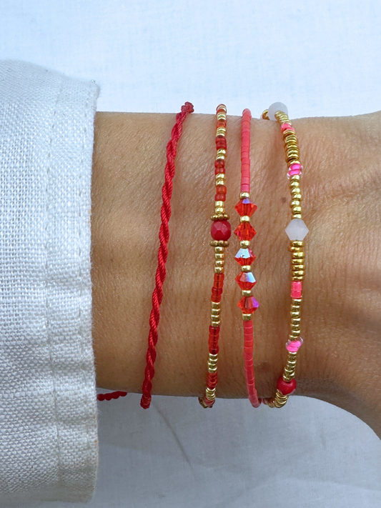 Armband -SET- RED MOON