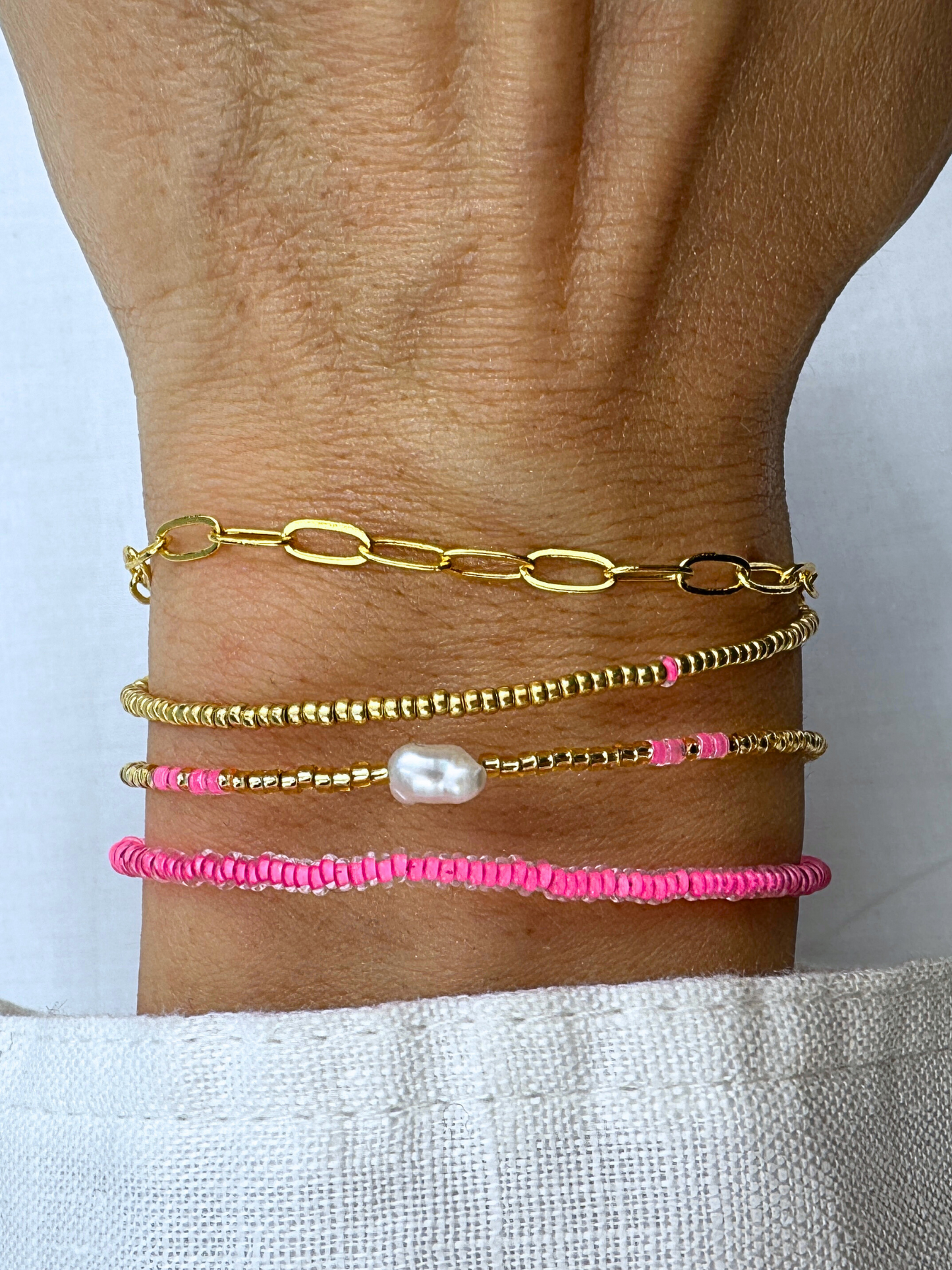 Armband - SET- RHODAMINE